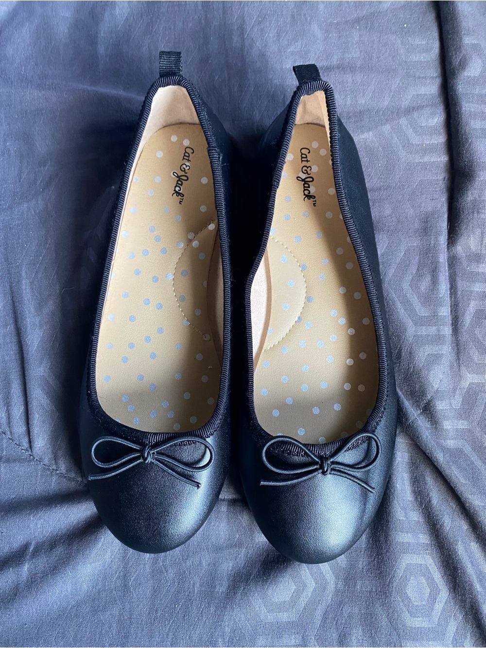 Cat & Jack Black Ballet Flats for girls